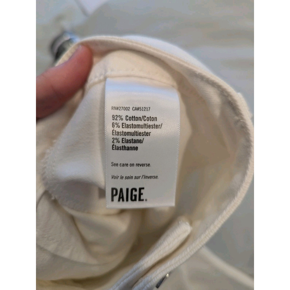 Paige Meadow Utility Midi Skirt Ercu Denim Woman's Size 28 - Picture 10 of 10